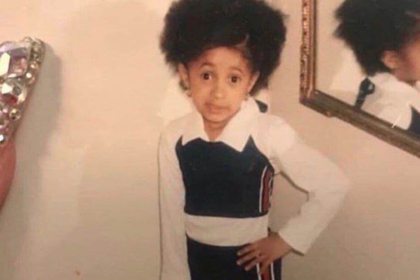 Young Cardi B meme template image.