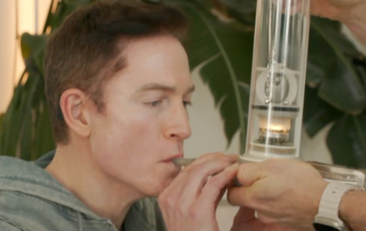 Bryan Johnson Smoking DMT