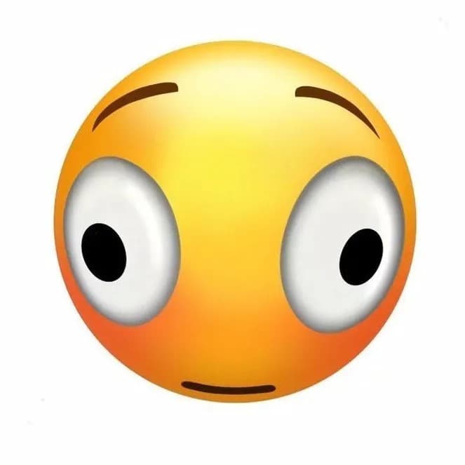 Distorted / shocked face emoji 2