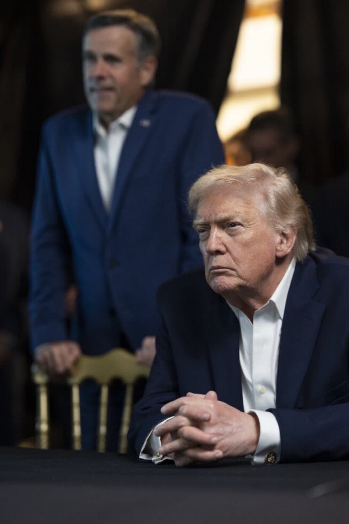 Donald Trump monitoring the situation / locked in