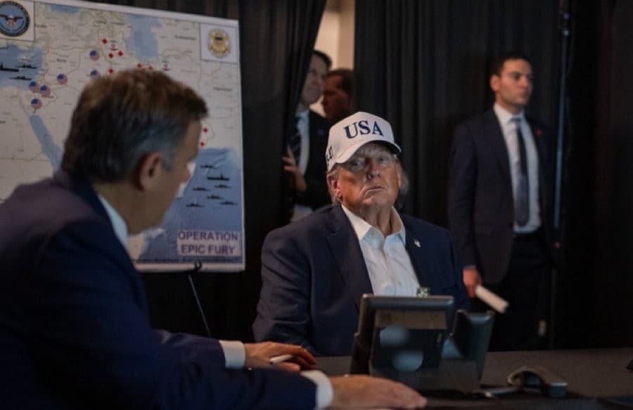 Donald Trump monitoring the situation meme template