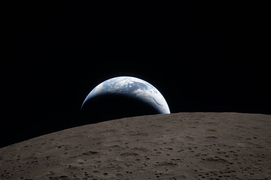 Earth from the far side of Moon captured during Artemis II mission