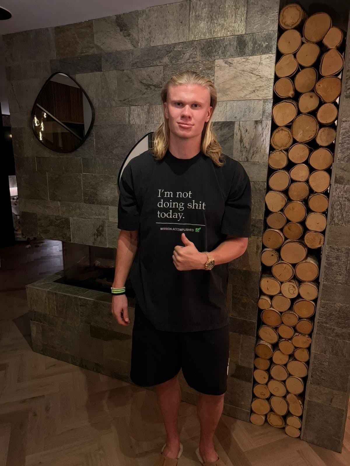 Erling Haaland "I'm not doing sh*t today."