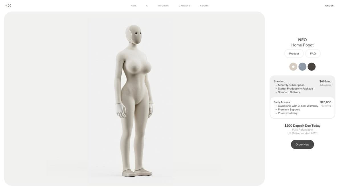 Female Neo Robot