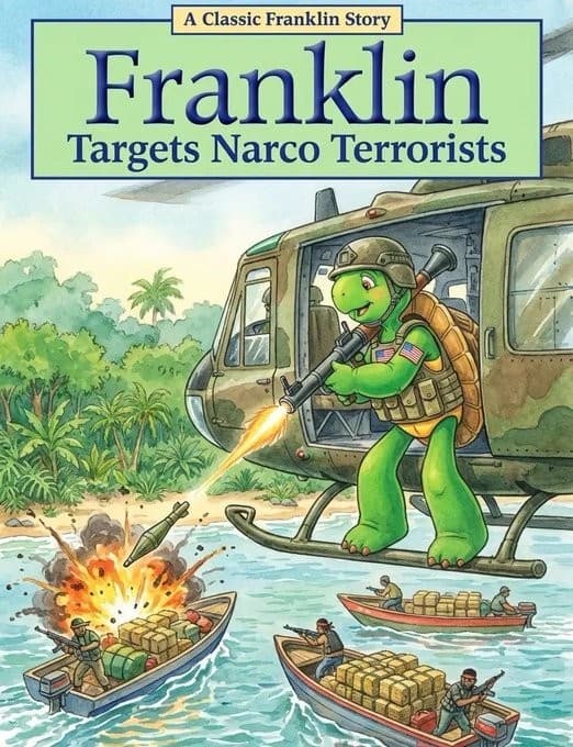 Franklin Targets Narco-Terrorists via Pete Hegseth meme template