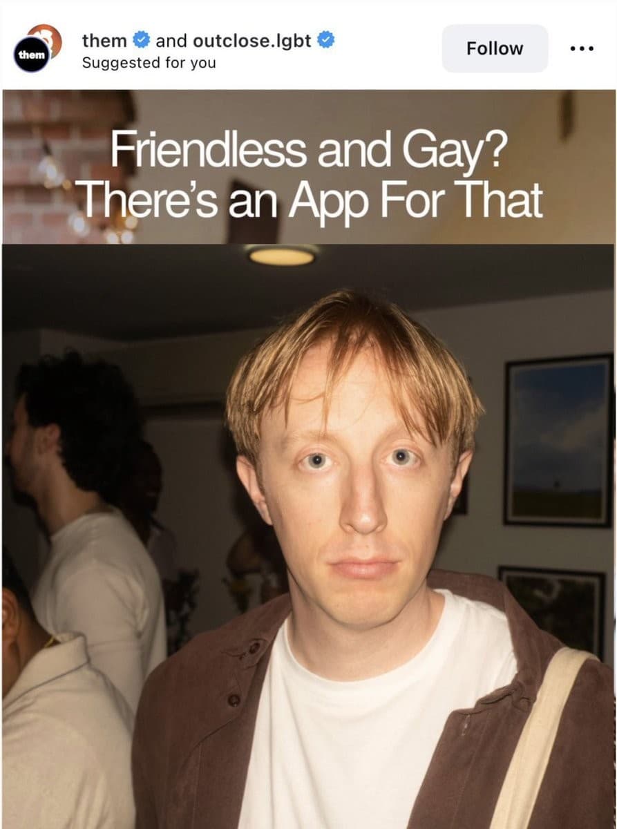Friendless and Gay Ad (Face-Swap Yourself(