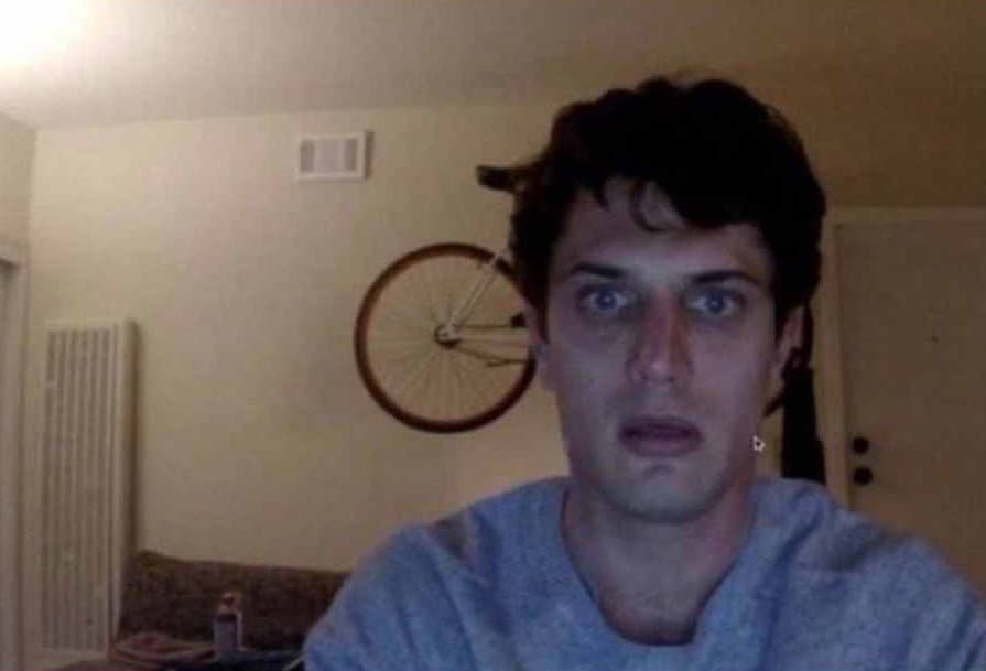 Guy Staring Into Webcam meme template