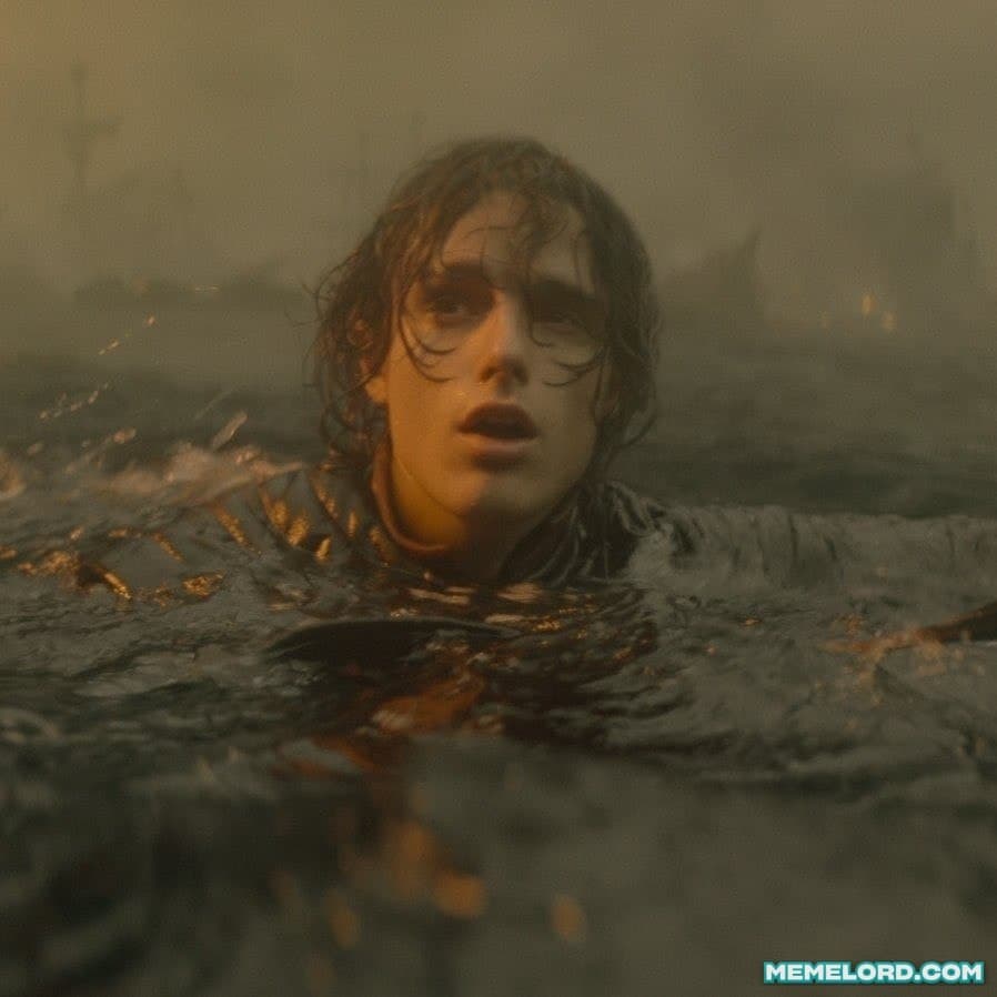 Jace drowning / dying - 'House of the Dragon' S3 meme template