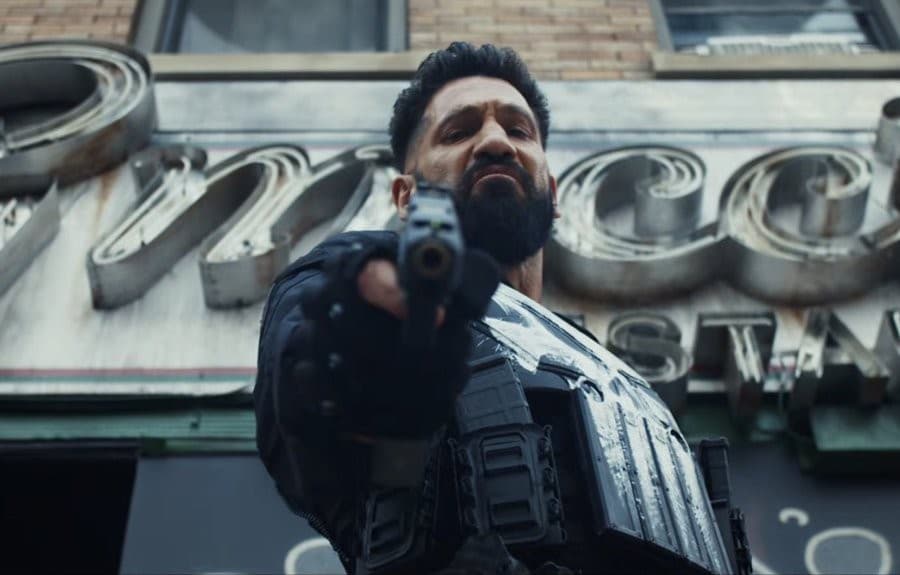 Jon Bernthal pointing a gun at you - 'The Punisher: One Last Kill'