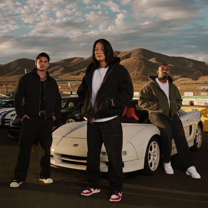 Jon Jones, boxer Ryan Garcia, and actor Sung Kang posing together