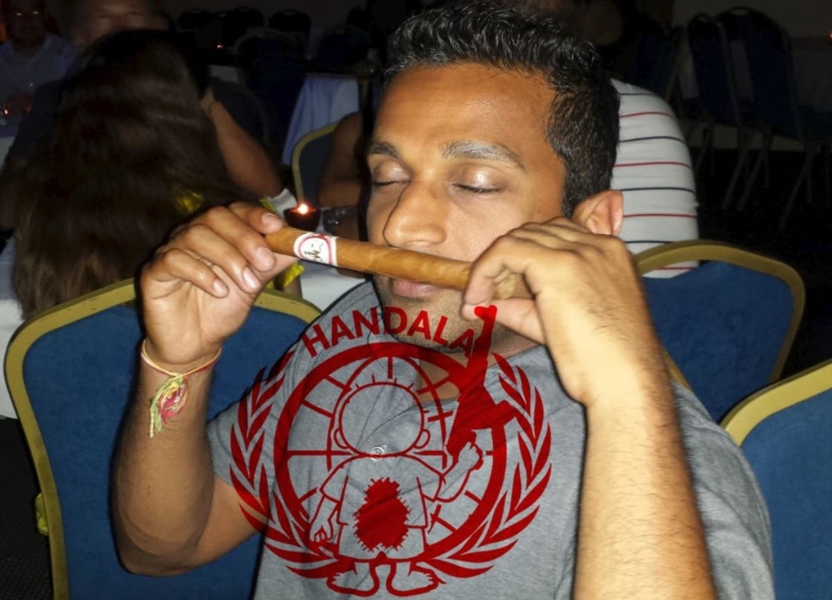 Kash Patel with a cigar leaked photo - Iranians hack FBI chief’s emails