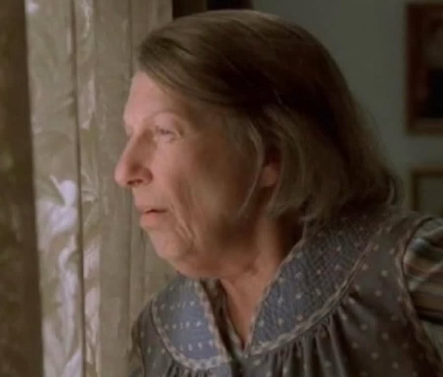 Livia Soprano Peeking out of the window The Sopranos meme template
