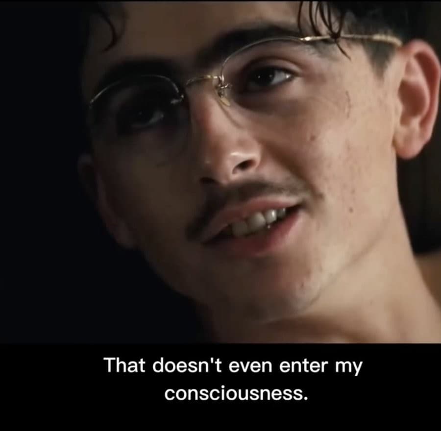 Marty Supreme "that doesn't even enter my consciousness"