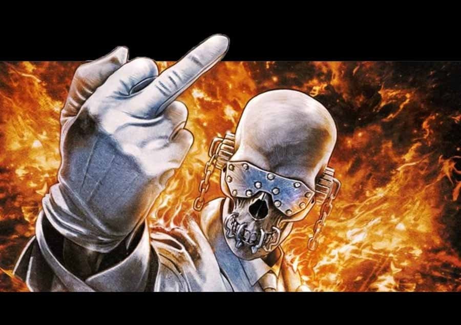 Middle Finger Skeleton meme template
