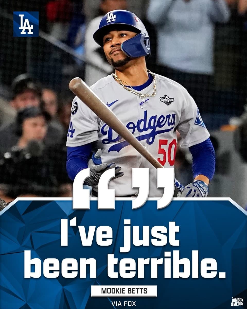 Mookie Betts "I've just been terrible"