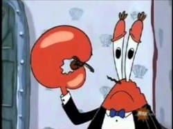Mr Krabs Smallest Violin Meme Template
