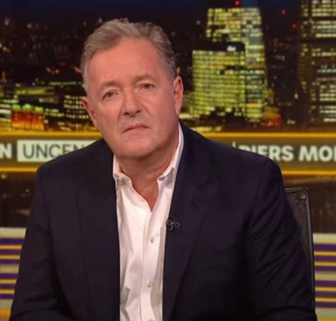 Piers Morgan stunned expression during interview with Nick Fuentes