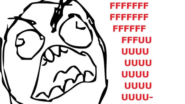 FFFFUUUU Rage Guy Meme Template