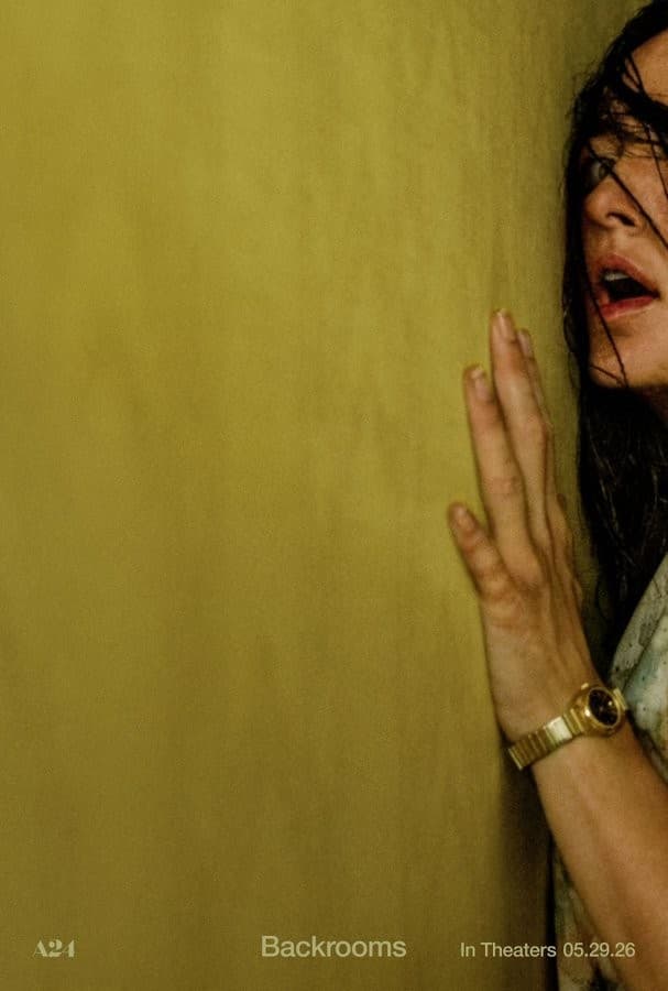 Renate Reinsve pressed against a wall - Backrooms