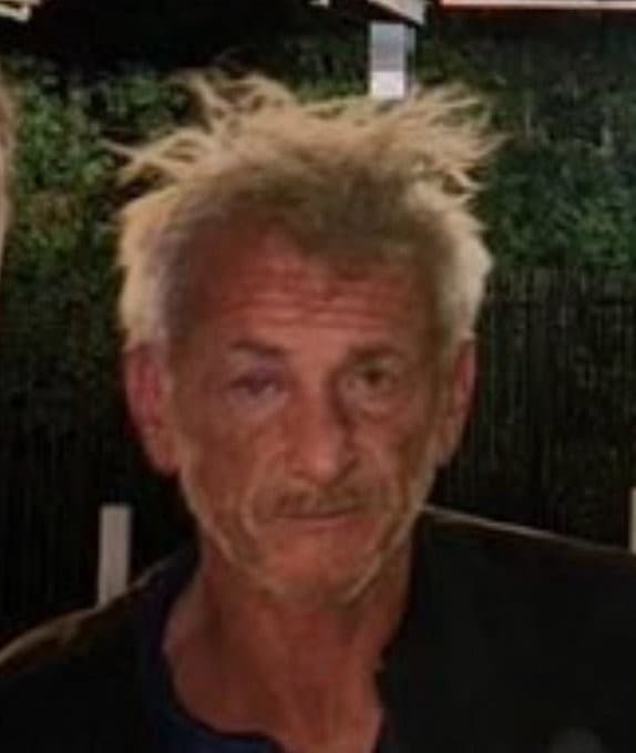 Sean Penn frustrated expression