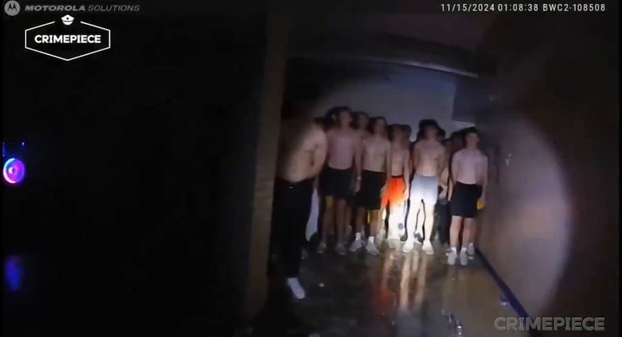 Shirtless Pledges in the basement Iowa Alpha Delta Phi meme template