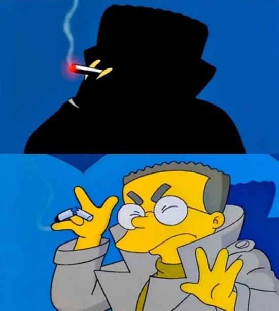 Smithers Headlights meme template