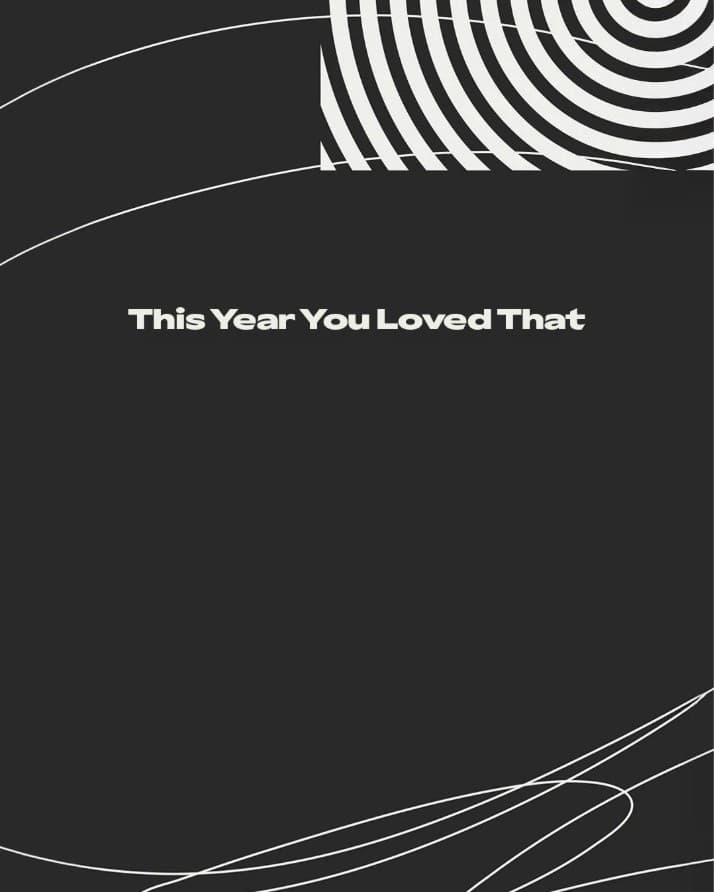 Spotify Wrapped 2025 blank template