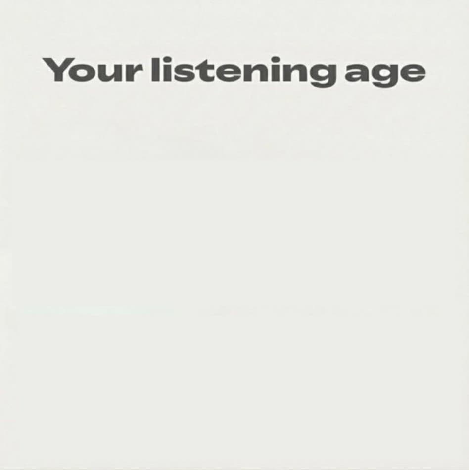 Spotify wrapped listening age