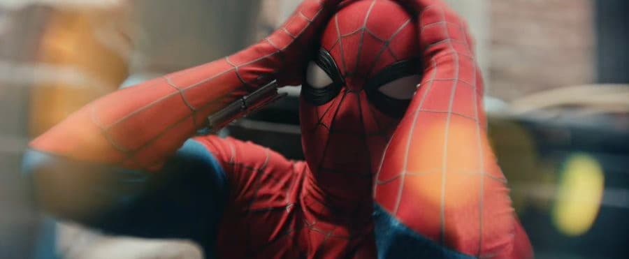 Stressed Spiderman - "Spiderman: Brand New Day"