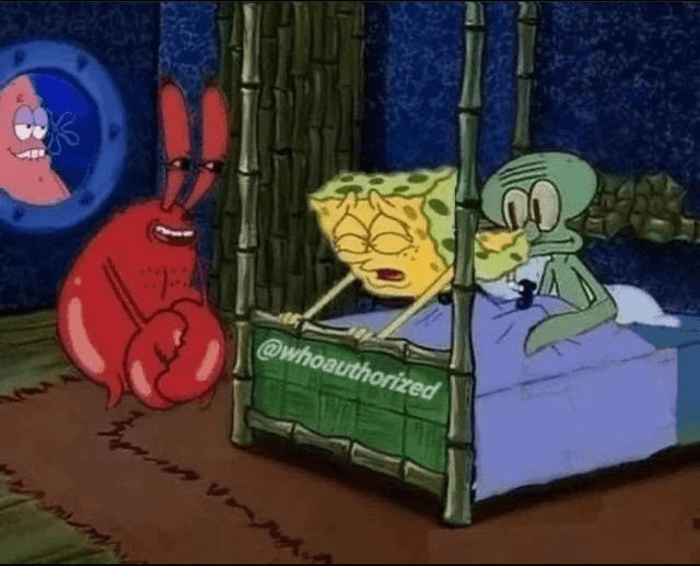 sus spongebob meme template image.