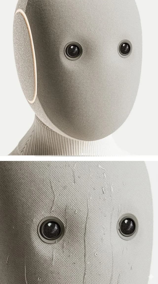 Sweaty robot meme template