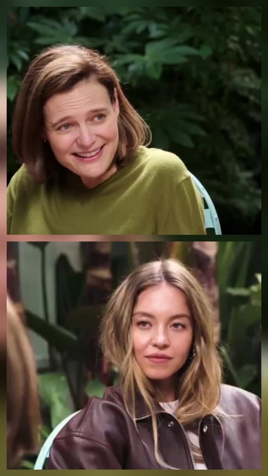 Sydney Sweeney interview meme template