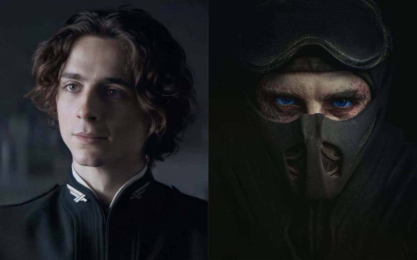 Timothée Chalamet before vs after/Dark evolution - Dune 3 meme template