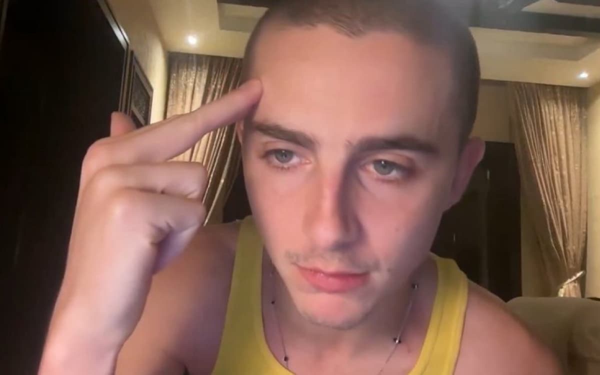 Timothee Chalamet on Zoom Call Promoting Marty Supreme Movie
