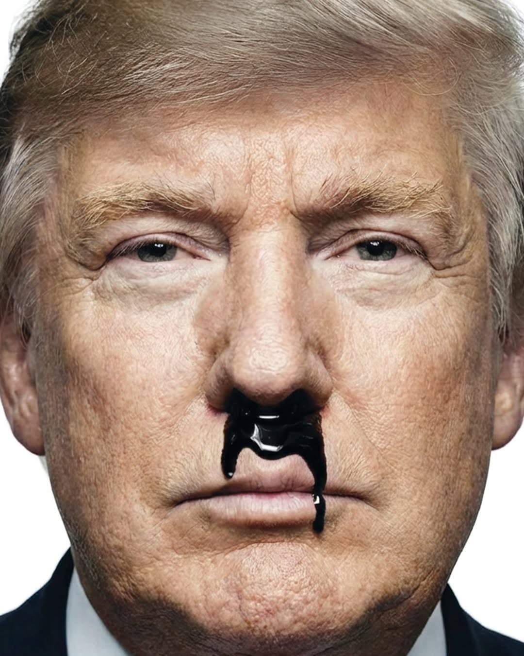Trump oil mustache Objektiv magazine cover