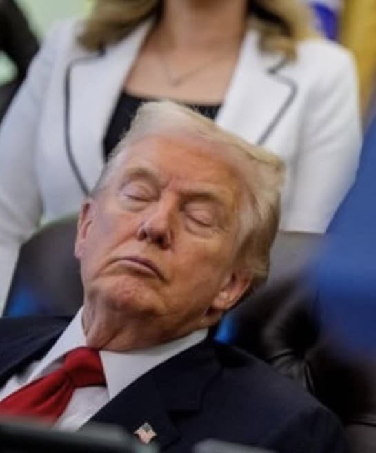 Trump passed out during a meeting